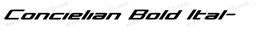 Concielian Bold Ital字体转换